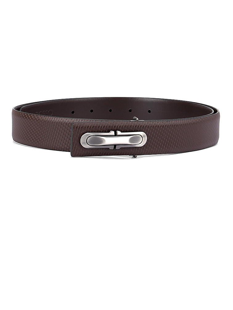 Brown Fish Textured Men's Belt